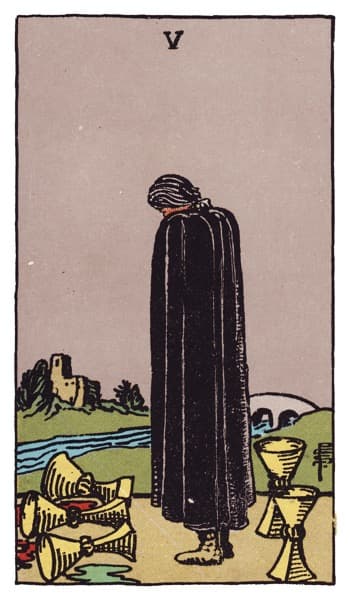 Five of Cups tarot card