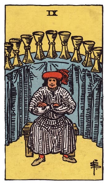 Nine of Cups tarot card