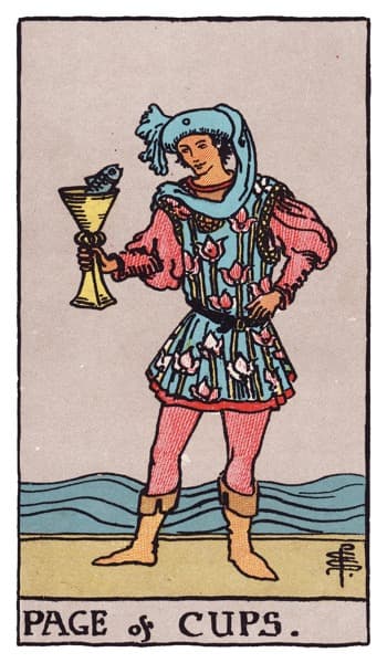 Page of Cups tarot card