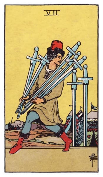 Seven of Swords tarot card
