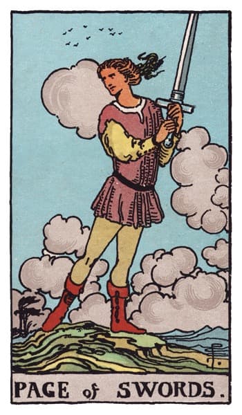 Page of Swords tarot card