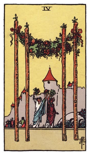 Four of Wands tarot card